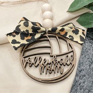 Volleyball Mom Rear View Mirror Car Charm